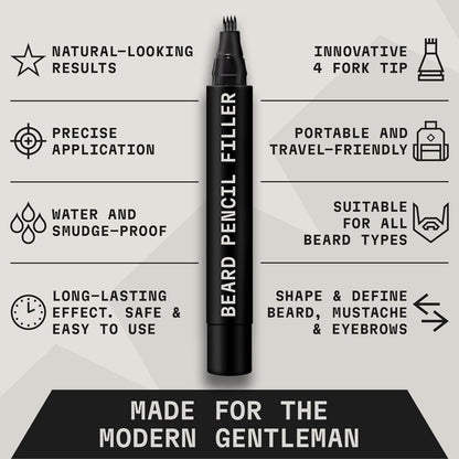 Pacinos® Beard Filler Kit With Pen & Brush