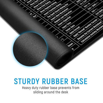 ProKey™ Super Large Anti-Slip Keyboard Pad With Shortcuts
