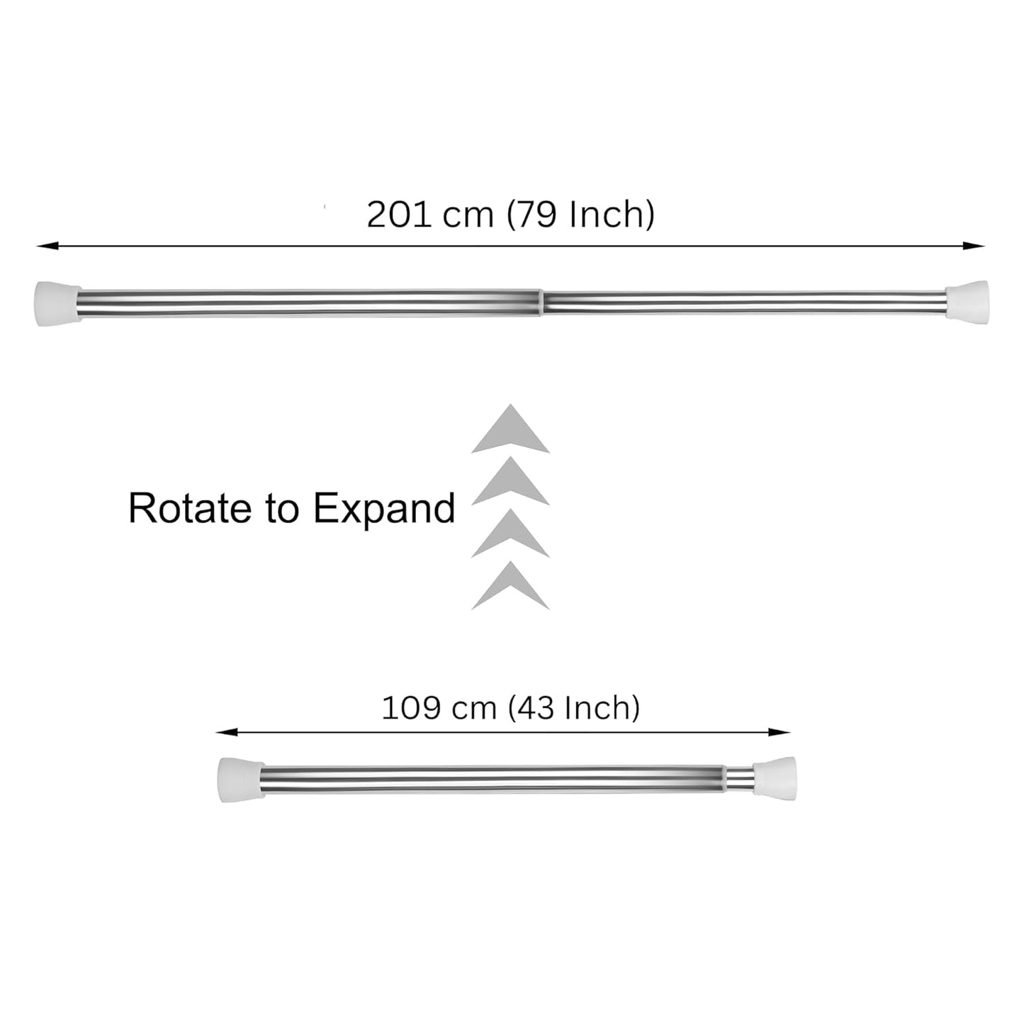 FlexSteel™ Closet Hanging Expandable Pole