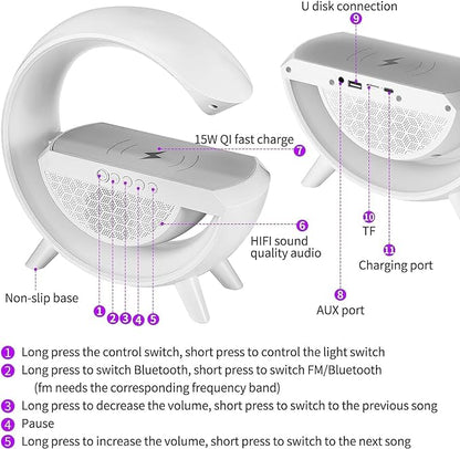 Giga Bluetooth Speaker With Wireless Charging