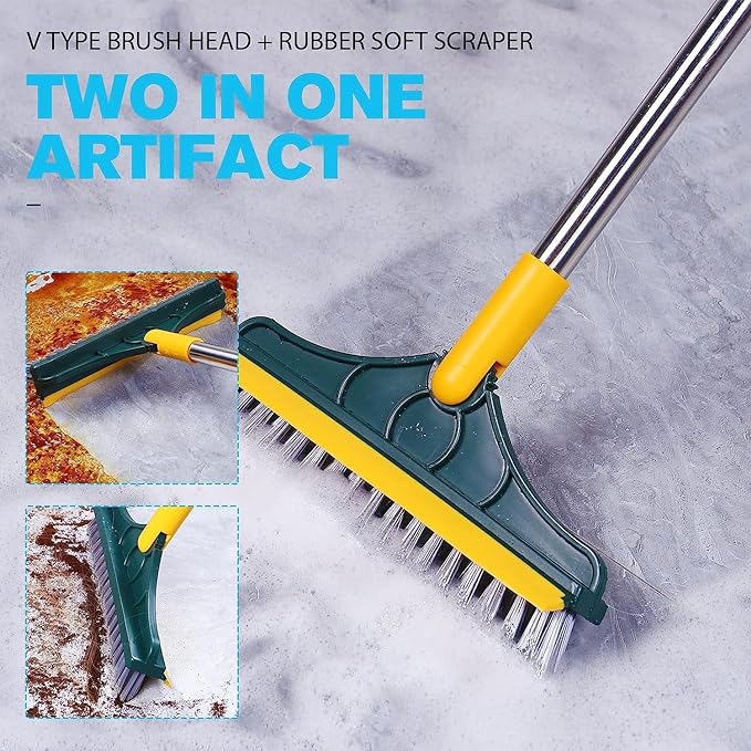 ScrubClean™ - 2 In 1 Long Wiper With Brush