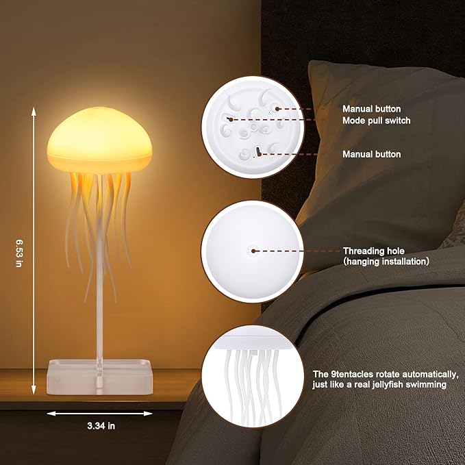 AquaGlow™ Jellyfish Lamp