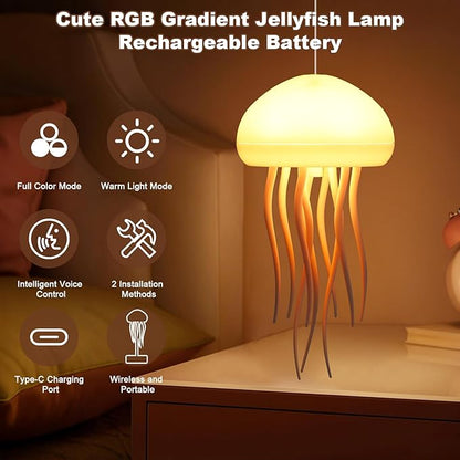 AquaGlow™ Jellyfish Lamp