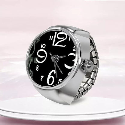Women's Men's Ring Watch Analogue Quartz on Finger Watch Ring