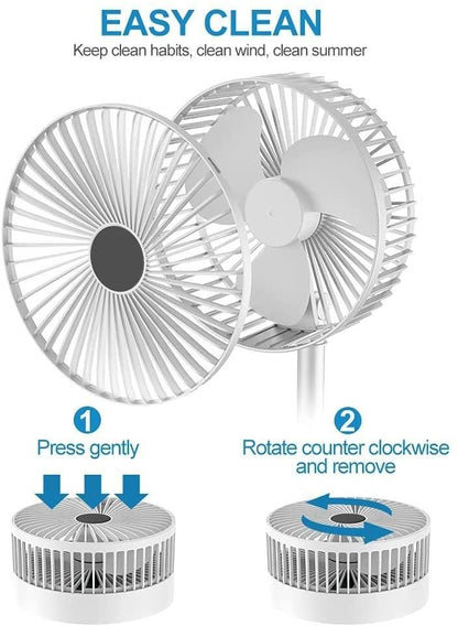 CoolPro™ 2000 mAh Rechargeable Portable Fan